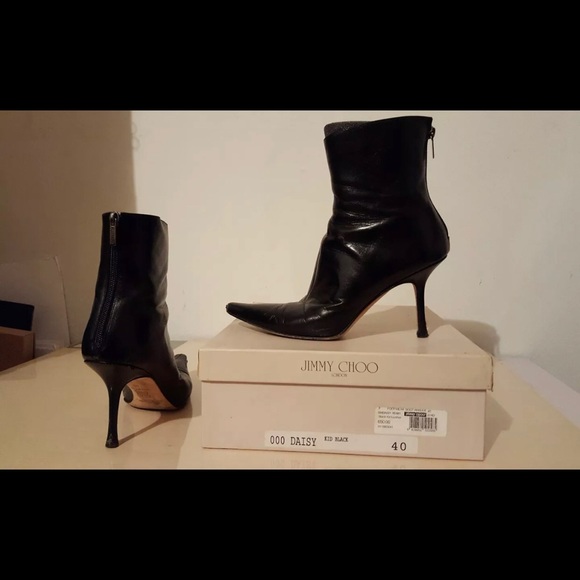 JIMMY CHOO size 40 black boots - Picture 1 of 9